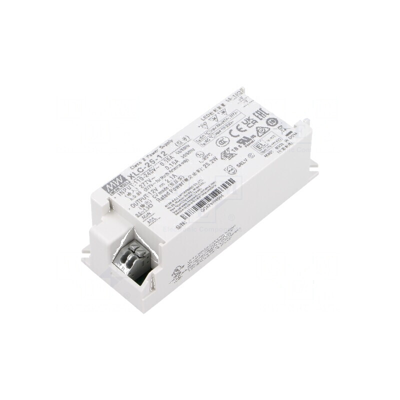 Alimentator LED pulsatoriu 25W 12VDC 0÷2,1A 100÷305VAC - 1 ieșire: Alimentator LED pulsatoriu 25W compact | Electronic-mag.ro | Componente Electronice