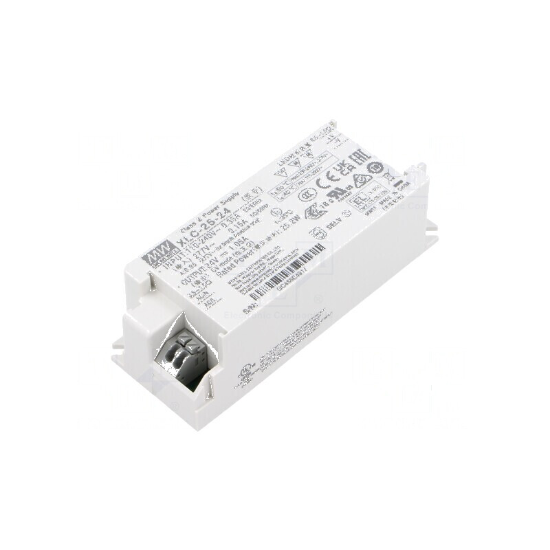 Alimentator LED 25W 24VDC 0÷1,05A 100÷305VAC 88% | Electronic-mag.ro | Componente Electronice