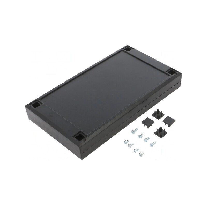 Carcasă universală neagră ABS - dimensiuni 112mm x 200mm x 31mm | Electronic-mag.ro | Componente Electronice