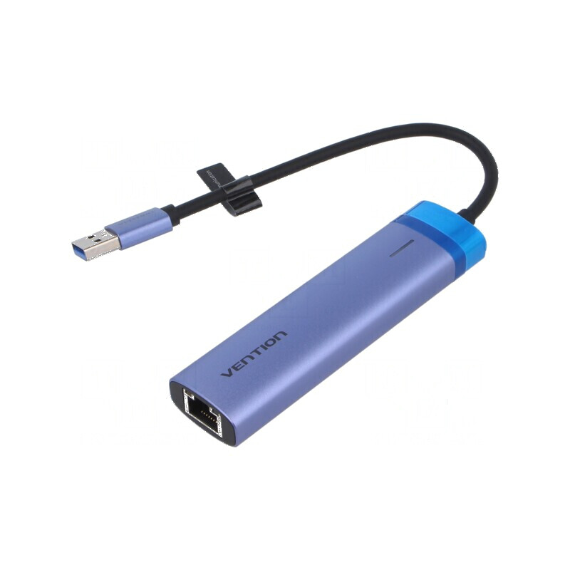 Hub USB RJ45 cu 3 porturi USB A și port USB C | Electronic-mag.ro | Componente Electronice
