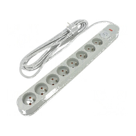 Prelungitor cu prize: protecţie la supratensiune - 8 prize | Electronic-mag.ro | Componente Electronice