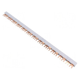 Bară colectoare 16mm2 Poli: 2 Unom: 400V L: 440mm - Bară colectoare 16mm2 2 poli 400V 440mm | Electronic-mag.ro | Componente Electronice