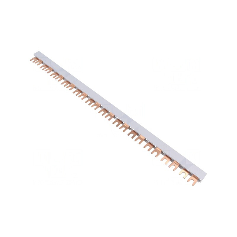Bară colectoare 16mm2 Poli: 2 Unom: 400V L: 440mm - Bară colectoare 16mm2 2 poli 400V 440mm | Electronic-mag.ro | Componente Electronice