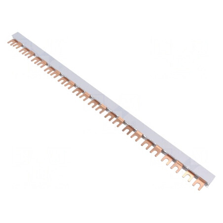 Bară colectoare 16mm2 Poli: 2 Unom: 400V L: 440mm - Bară colectoare 16mm2 2 poli 400V 440mm | Electronic-mag.ro | Componente Electronice