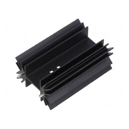 Radiator neagră extrudată | Electronic-mag.ro | Componente Electronice