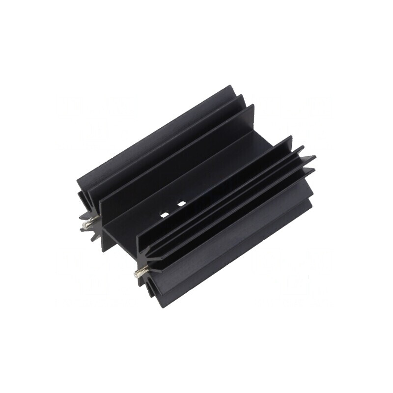 Radiator neagră extrudată | Electronic-mag.ro | Componente Electronice