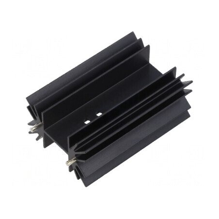Radiator neagră extrudată | Electronic-mag.ro | Componente Electronice