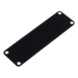 Panou frontal negru din aluminiu | Electronic-mag.ro | Componente Electronice