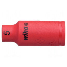 Cheie tubulară HEX 5mm 1/4 - Cap 6-puncte, izolată 42mm | Electronic-mag.ro | Componente Electronice