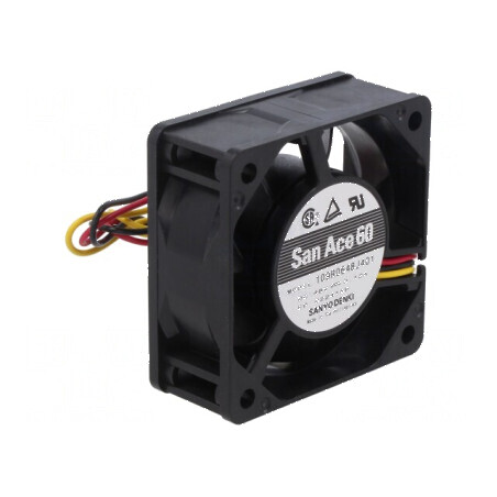 Ventilator DC axial 48VDC 60x60x25mm 63,6m3/h 44dBA bilă: Ventilator DC axial 48VDC 60x60x25mm | Electronic-mag.ro | Componente Electronice
