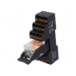 Releu 4PDT pentru şină DIN 24VDC | Electronic-mag.ro | Componente Electronice