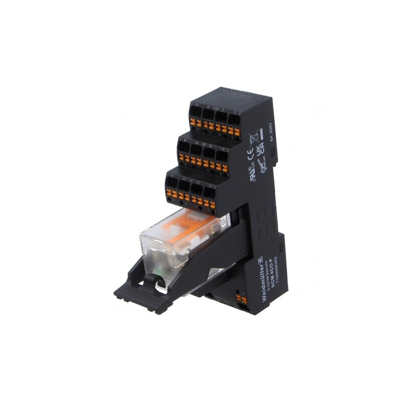 Releu 4PDT pentru şină DIN 24VDC | Electronic-mag.ro | Componente Electronice