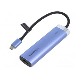 Hub USB HDMI soclu,USB A soclu x3,USB C soclu,USB C mufă - Hub USB HDMI cu multiple porturi | Electronic-mag.ro | Componente Electronice