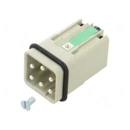 Conector HDC cu șase pini, 16A | Electronic-mag.ro | Componente Electronice