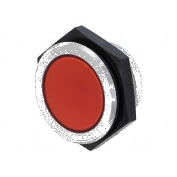 Lampă de control LED roșie plată Ø30mm IP67 ØLED 34mm | Electronic-mag.ro | Componente Electronice