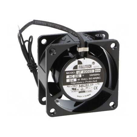 Ventilator Axial 60x60x30mm 230VAC 13,76m3/h 27dBA | Electronic-mag.ro | Componente Electronice