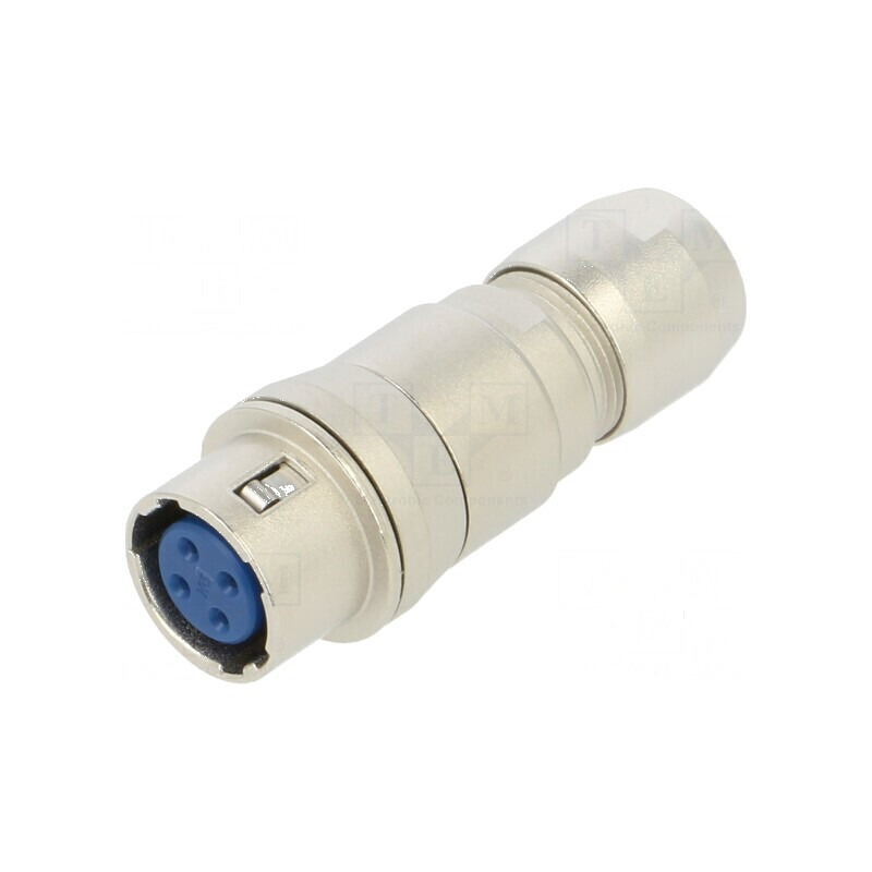 Conector circular HR10 push-pull mufă 2A aurit lipire PIN 4 - Conector circular HR10 push-pull 2A aurit | Electronic-mag.ro | Componente Electronice