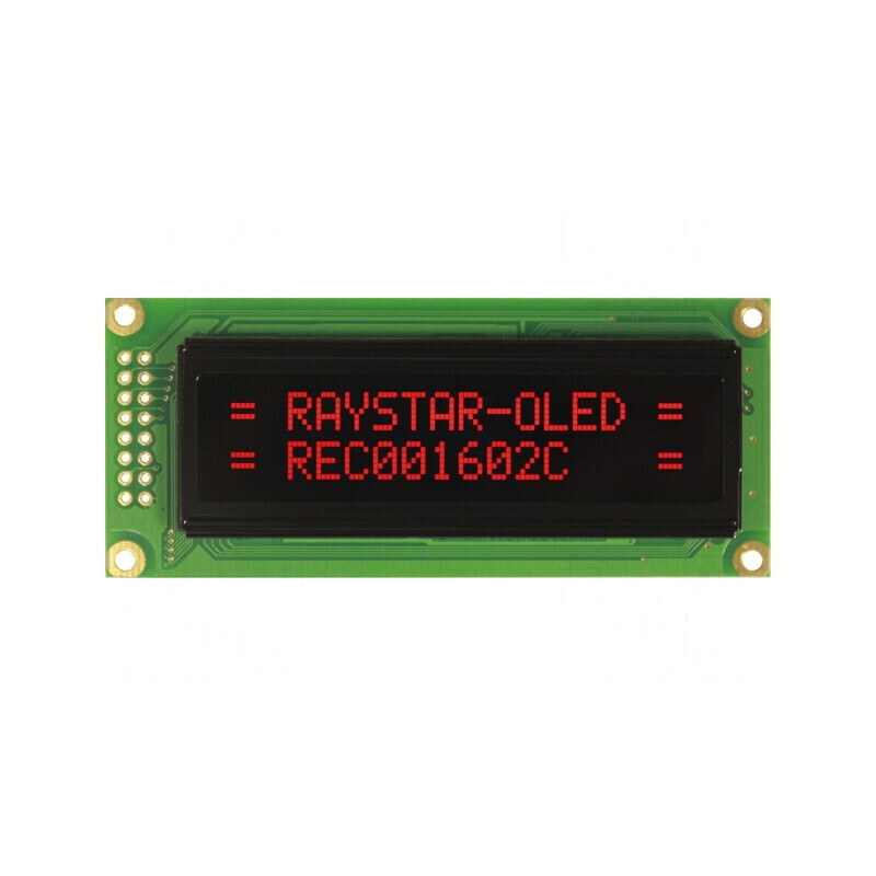 Afişaj OLED alfanumeric 16x2 roşu | Electronic-mag.ro | Componente Electronice
