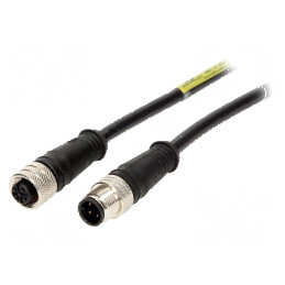 Cablu pentru senzori PIN 4 M12-M12 5m | Electronic-mag.ro | Componente Electronice