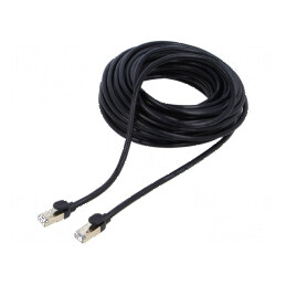 Patch cord F/UTP 7 litat Cu PVC negru 15m | Electronic-mag.ro | Componente Electronice
