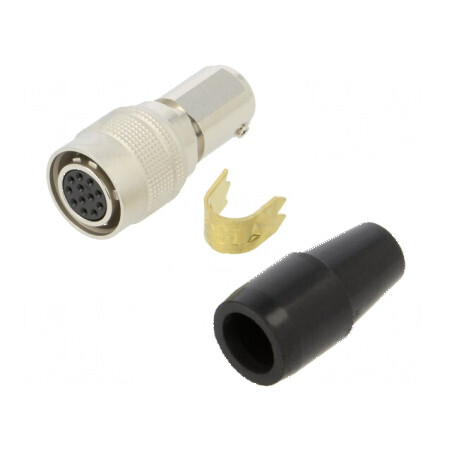 Conector circular HR10 push-pull mufă 2A argintat lipire | Electronic-mag.ro | Componente Electronice