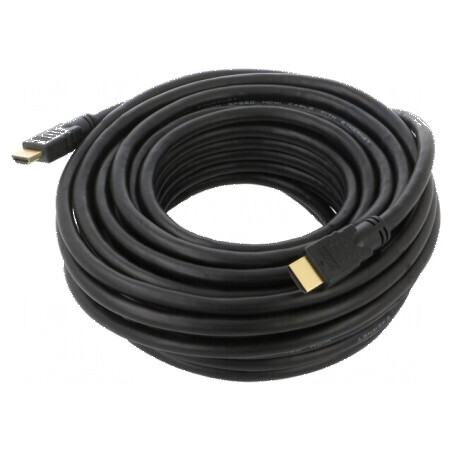 Cablu HDMI 1.4 HDMI 15m negru | Electronic-mag.ro | Componente Electronice