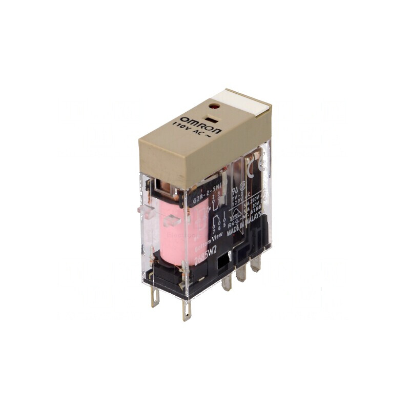 Releu electromagnetic DPDT 110VAC 5A | Electronic-mag.ro | Componente Electronice