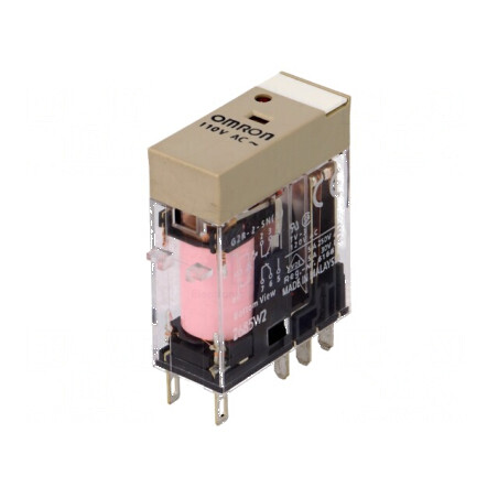 Releu electromagnetic DPDT 110VAC 5A | Electronic-mag.ro | Componente Electronice