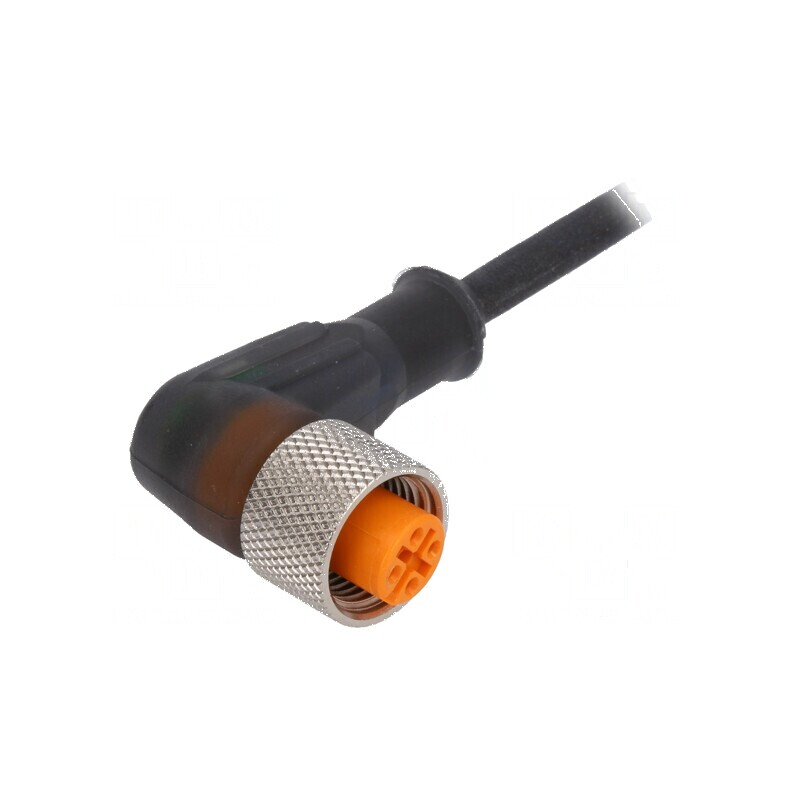 Cablu de conectare M12 PIN: 3 în unghi 5m | Electronic-mag.ro | Componente Electronice