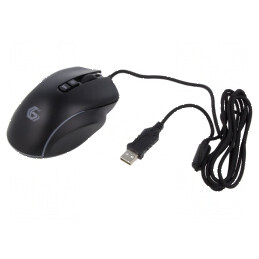 Mouse optic negru USB A - 10 butoane | Electronic-mag.ro | Componente Electronice