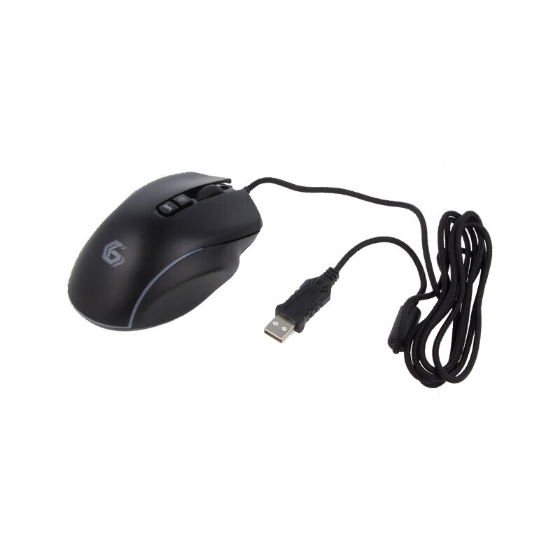 Mouse optic negru USB A - 10 butoane | Electronic-mag.ro | Componente Electronice