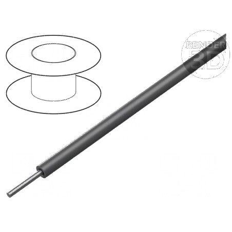 Cablu HookUp Wire 24AWG sârmă Cu PVC gri 30,5m | Electronic-mag.ro | Componente Electronice