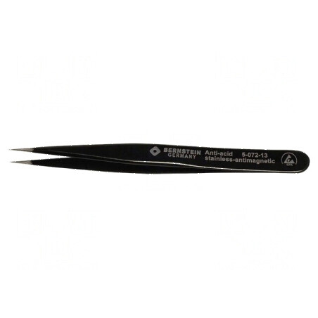 Pensetă cu vârf ascuțit ESD 110mm | Electronic-mag.ro | Componente Electronice