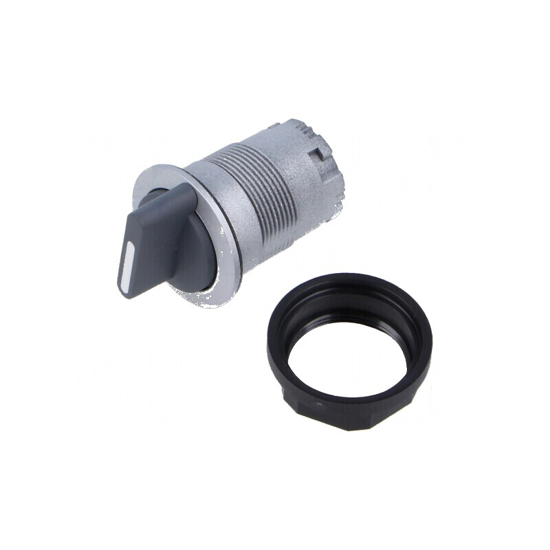 Comutator rotativ 22mm IP65 RONDEX-JUWEL - Negru | Electronic-mag.ro | Componente Electronice