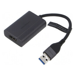 Adaptor HDMI USB A USB C gri | Electronic-mag.ro | Componente Electronice
