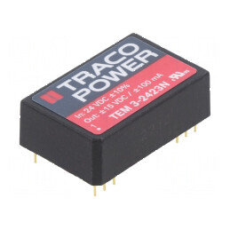Convertor DC/DC 3W 21,6-26,4V la 15VDC -15VDC | Electronic-mag.ro | Componente Electronice