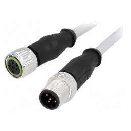 Cablu senzori/automatizare PIN 5 M12-M12 0,5m mufă - Cablu senzori/automatizare PIN 5 M12-M12 0,5m mufă | Electronic-mag.ro | Componente Electronice