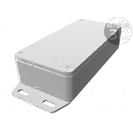 Carcasă universală cu lame de fixare | Electronic-mag.ro | Componente Electronice