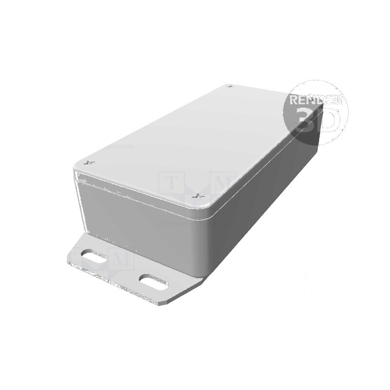 Carcasă universală cu lame de fixare | Electronic-mag.ro | Componente Electronice