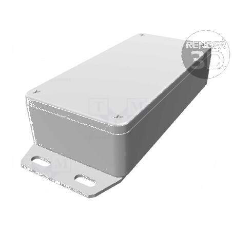 Carcasă universală cu lame de fixare | Electronic-mag.ro | Componente Electronice