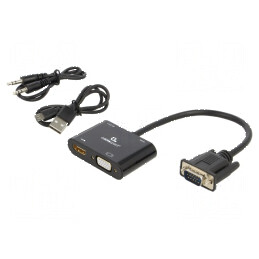 Adaptor HDMI 1.4 0,15m 1080p FullHD negru | Electronic-mag.ro | Componente Electronice