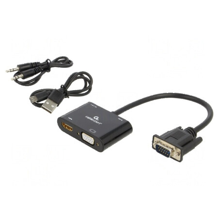 Adaptor HDMI 1.4 0,15m 1080p FullHD negru | Electronic-mag.ro | Componente Electronice