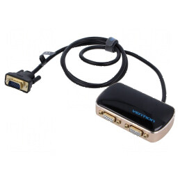Adaptor Splitter VGA x2, cablu VGA neagră 1m | Electronic-mag.ro | Componente Electronice
