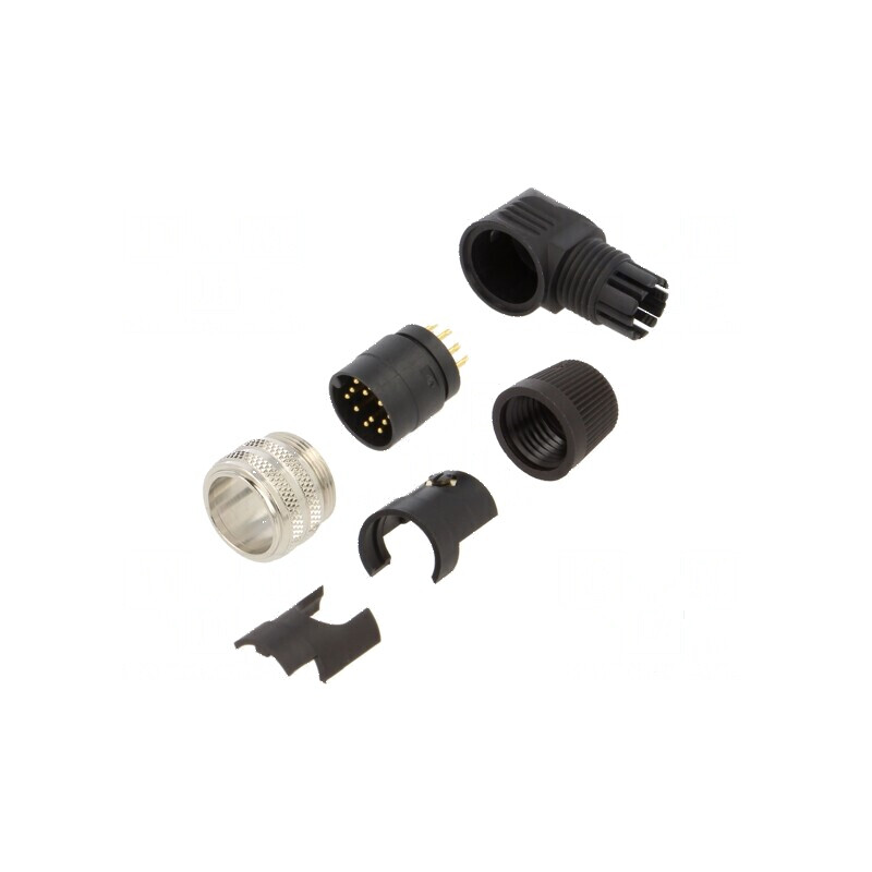 Conector M16 tată cu 12 pini | Electronic-mag.ro | Componente Electronice