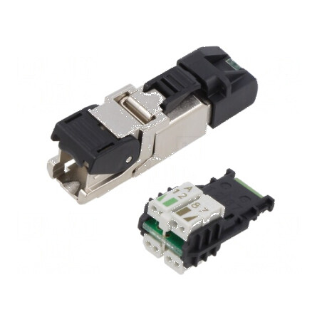 Conector RJ45 Cat6a ecranat - 8p8c ID | Electronic-mag.ro | Componente Electronice