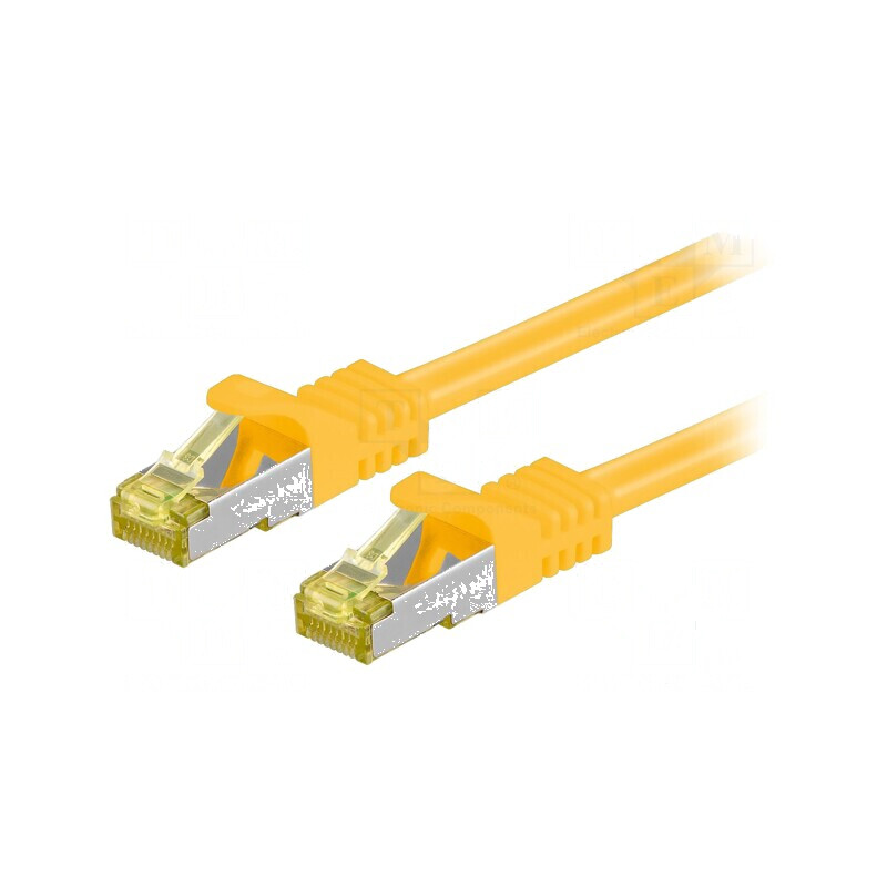 Patch cord S/FTP 6a galben 15m | Electronic-mag.ro | Componente Electronice