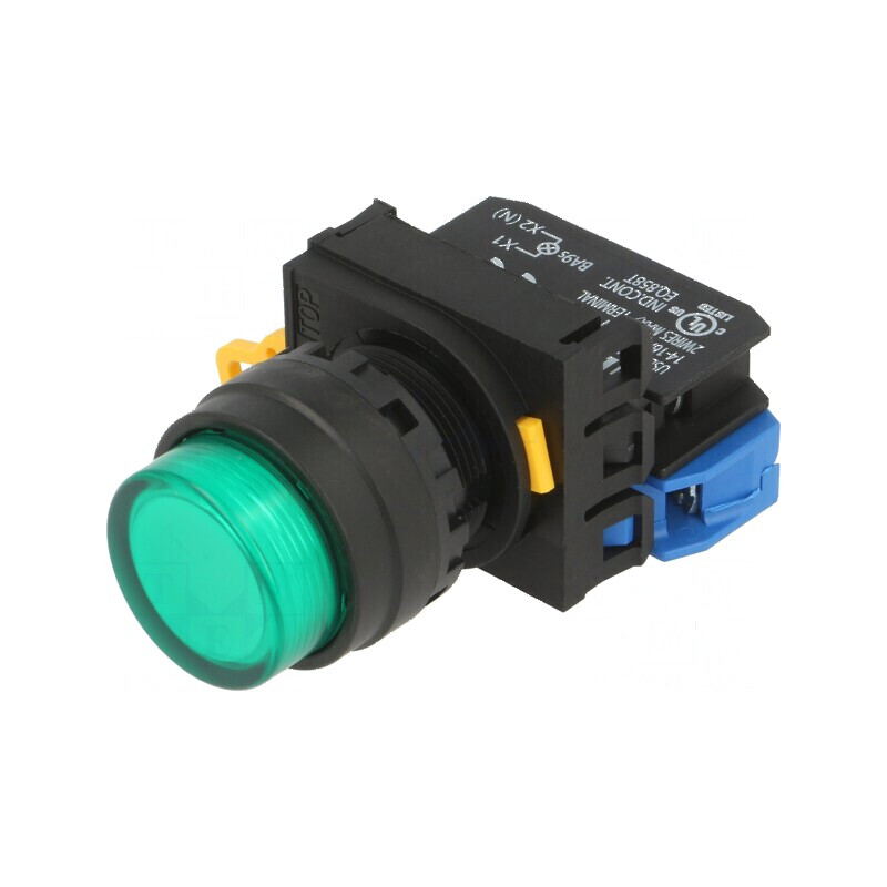 Comutator verde cu acționare prin apăsare | Electronic-mag.ro | Componente Electronice