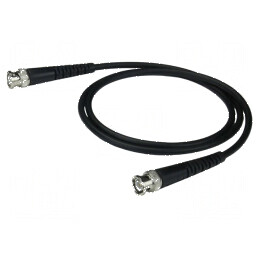 Cablu de măsurare BNC mufă din ambele părţi - 2,5m - neagră: Cablu de măsurare BNC 2,5m | Electronic-mag.ro | Componente Electronice