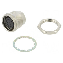 Conector circular HR25 12 PIN soclu mamă 1A | Electronic-mag.ro | Componente Electronice