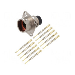 Conector circular PIN 10 tată fără contacte IP67 | Electronic-mag.ro | Componente Electronice